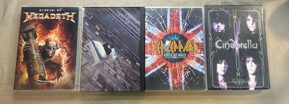 Megadeth Rude Awakening Live DVD Lot of 4 Rock Music
